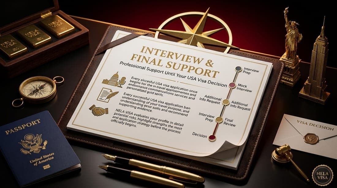 USA visa application review — detailed form and document check before submission